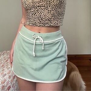 Urban Outfitters Mint Green Mini Skort